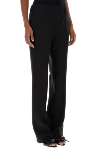 Shop Prada Woman Black Wool Pant