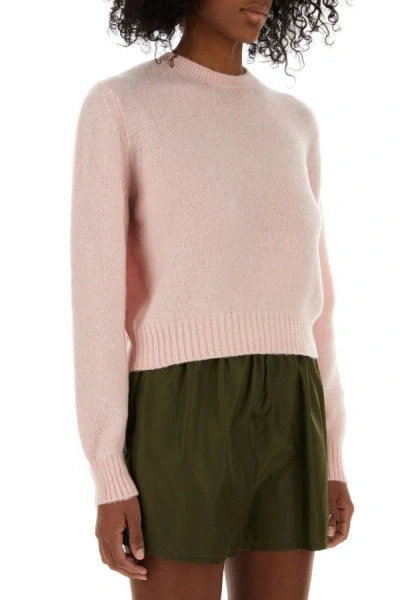 Shop Prada Woman Pink Cashmere Sweater