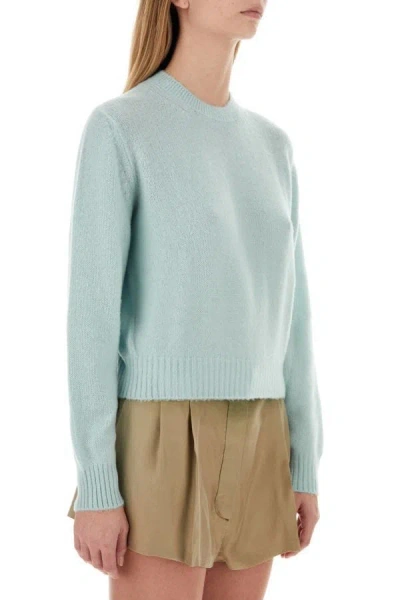Shop Prada Woman Tiffany Cashmere Sweater In Blue