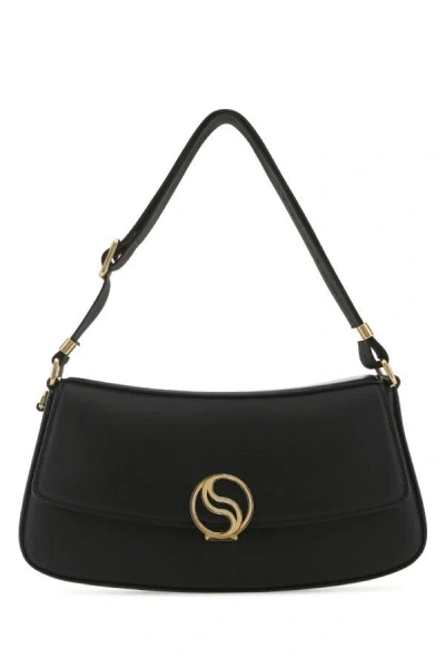 Shop Stella Mccartney Woman Black Alter Mat Shoulder Bag