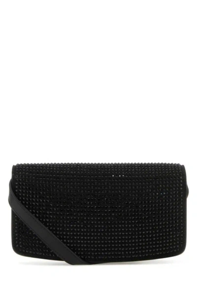 Shop Stella Mccartney Woman Black Alter Mat Mini S-wave Wallet