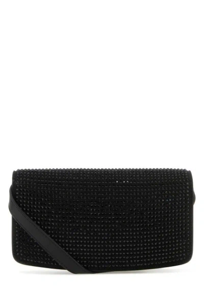 Stella Mccartney Black Alter Mat Mini S-wave Wallet In Black
