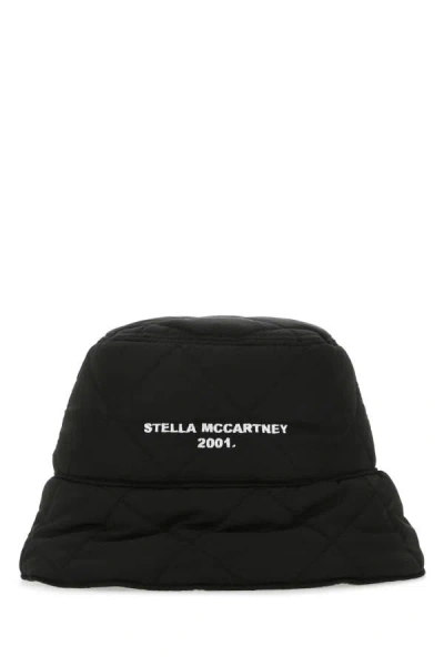 Shop Stella Mccartney Woman Black Nylon Hat