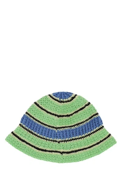 Shop Stella Mccartney Woman Embroidered Crochet Hat In Multicolor