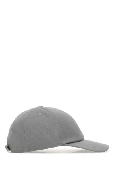 Shop Thom Browne Man Grey Cotton Baseball Cap In Gray