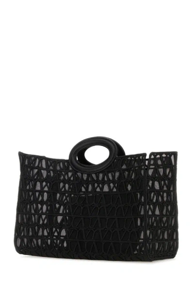Shop Valentino Garavani Woman Black Toile Iconographe Le Troisiã¨me Shopping Bag