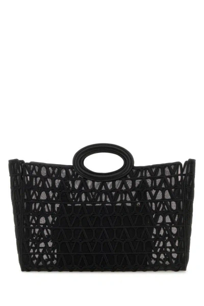 Shop Valentino Garavani Woman Black Toile Iconographe Le Troisiã¨me Shopping Bag