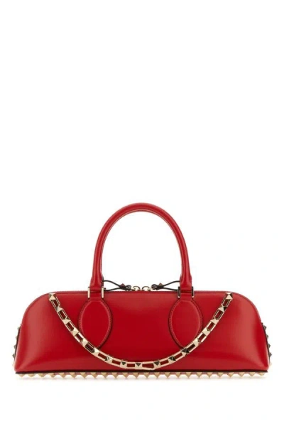Valentino Sculpted Chain Stud Top Handle Bag In Multicolor