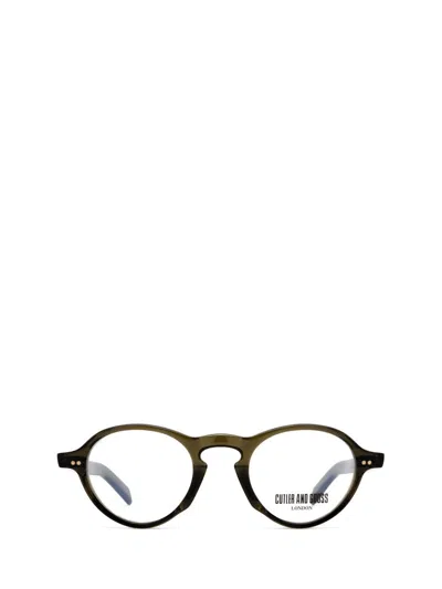 Shop Cutler And Gross Cutler & Gross Eyeglasses In Olive