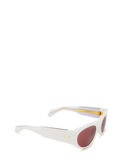 Shop Cutler And Gross Cutler & Gross Sunglasses In White Ivory Limited Edition