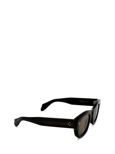 Shop Cutler And Gross Cutler & Gross Sunglasses In Olive On Black