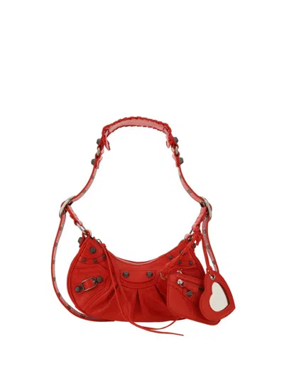 Shop Balenciaga Shoulder Bags In Tomato Red