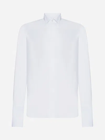 Shop Tagliatore Cotton Shirt In White