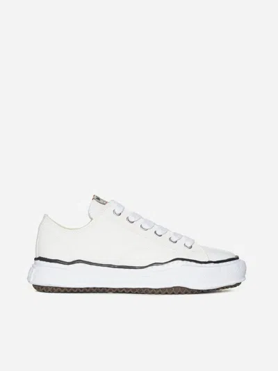 Shop Miharayasuhiro Peterson Canvas Low-top Sneakers In White