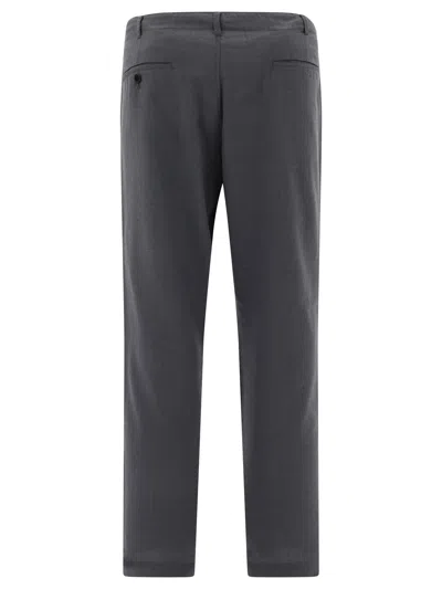 Shop Nanamica Pleated Trousers In Grey