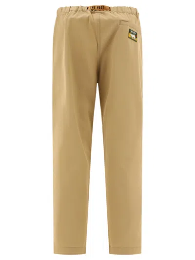 Shop Human Made "easy" Trousers In Beige