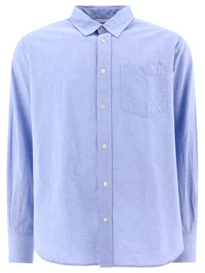 Shop Norse Projects "algot" Shirt In Light Blue