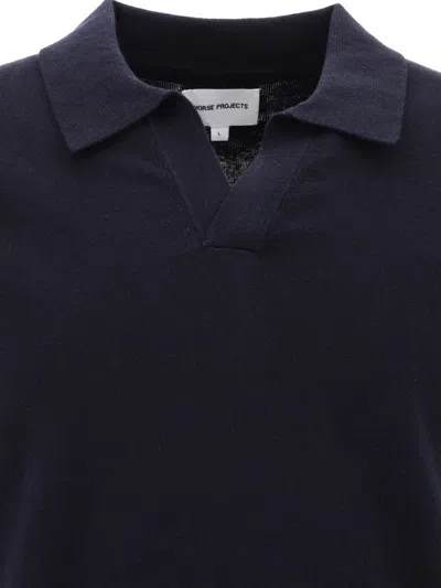 Shop Norse Projects "leif" Polo Shirt In Blue