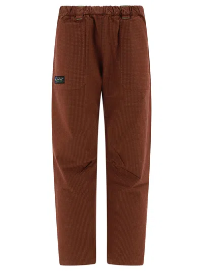 Shop Rayon Vert "fubar" Trousers In Brown