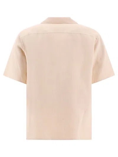 Shop Auralee "double Cloth" Linen Shirt In White