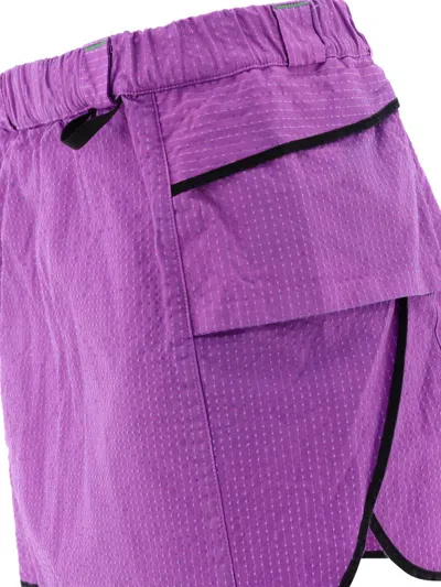 Shop Rayon Vert "track" Skirt In Purple