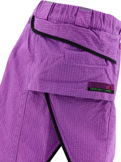 Shop Rayon Vert "track" Skirt In Purple