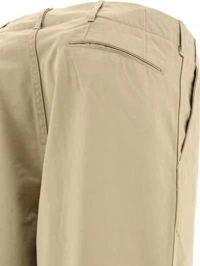 Shop Nanamica Chino Trousers In Beige