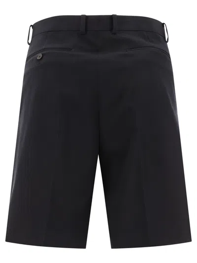 Shop Auralee Wool Shorts In Black