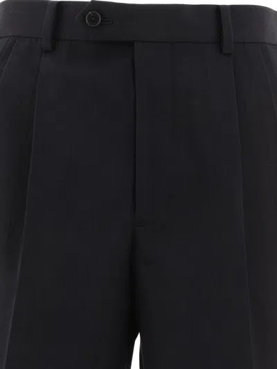 Shop Auralee Wool Shorts In Black