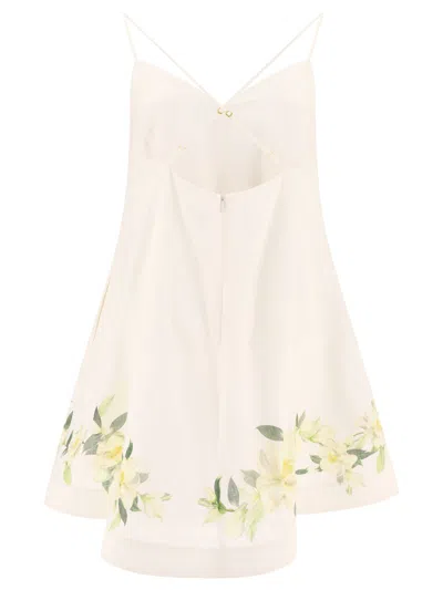Shop Zimmermann "harmony Swing" Dress In White