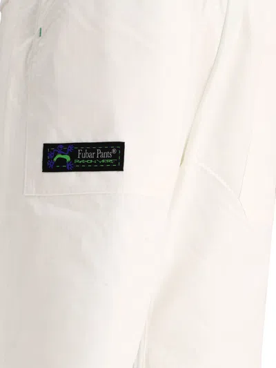 Shop Rayon Vert "fubar" Trousers In White