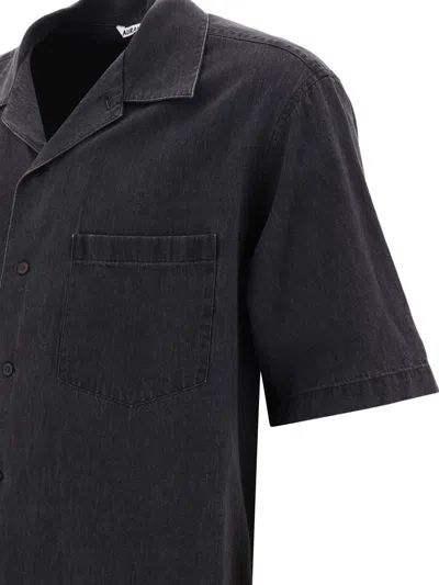 Shop Auralee "selvedge" Shirt In Black