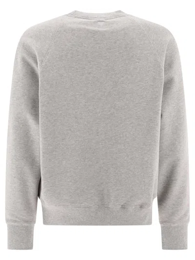 Shop Ami Alexandre Mattiussi Ami Paris "ami Paris" Sweatshirt In Grey