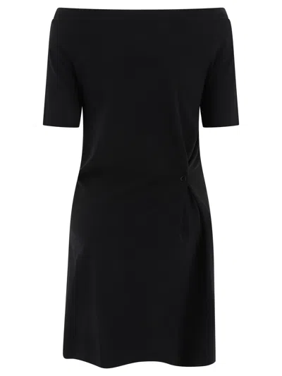 Shop Courrèges Asymmetric Dress In Black
