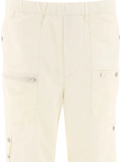 Shop Undercover Nylon Cargo Trousers In White