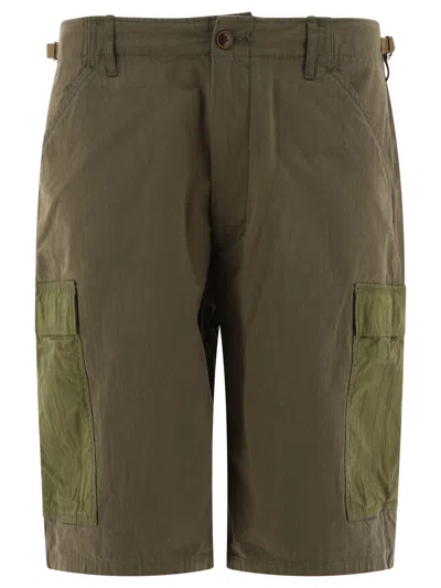 Shop Nanamica Cargo Shorts In Green