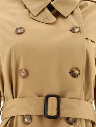 Shop Ines De La Fressange "gaultier" Trench Coat In Beige