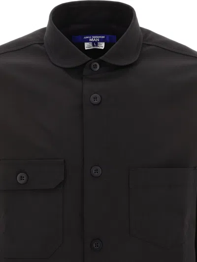 Junya Watanabe Patchwork Overshirt In Black
