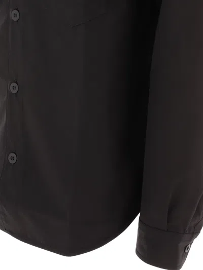 Junya Watanabe Patchwork Overshirt In Black