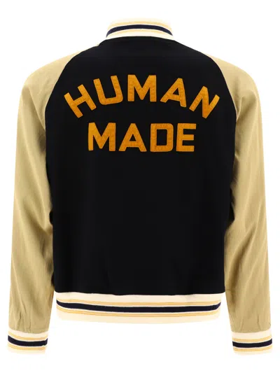 Shop Human Made "baseball" Bomber Jacket In Black