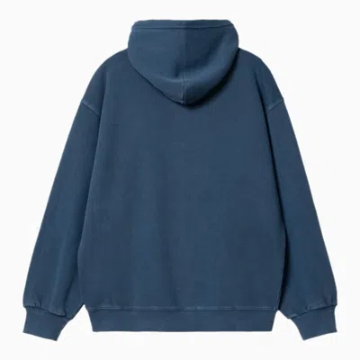 Shop Carhartt Wip Nelson Hooded And Zipped Sweatshirt Blue