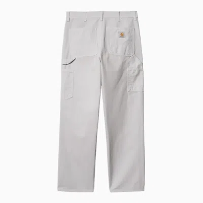 Shop Carhartt Wip Single Knee Pant Sonyc Silver In Cotton