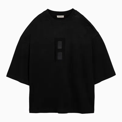 Shop Fear Of God Black Oversize Cotton T Shirt