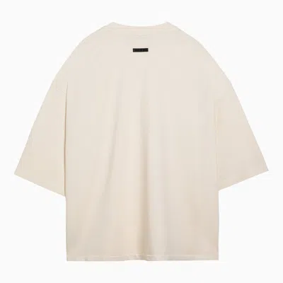 Shop Fear Of God Cream Coloured Oversize Cotton T Shirt