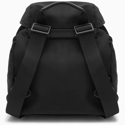 Shop Moncler Black Trick Backpack With Logo