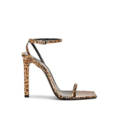 Shop Saint Laurent Pam 110 Leopard Sandals