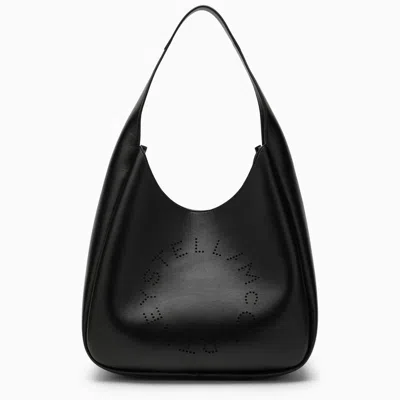 Shop Stella Mccartney Stella Mc Cartney Black Logo Medium Tote Bag