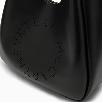 Shop Stella Mccartney Stella Mc Cartney Black Logo Medium Tote Bag