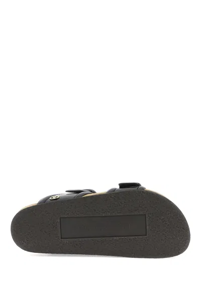 Valentino Garavani Fussfriend Leather Sandals In Black