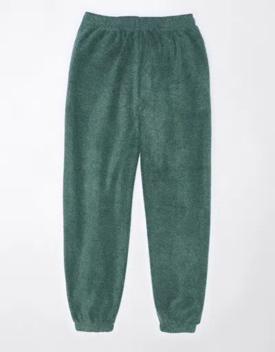 Shop American Eagle Outfitters Ae Reverse Fleece Baggy Jogger In Green